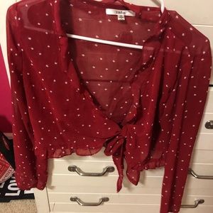 Princess Polly tie star shirt